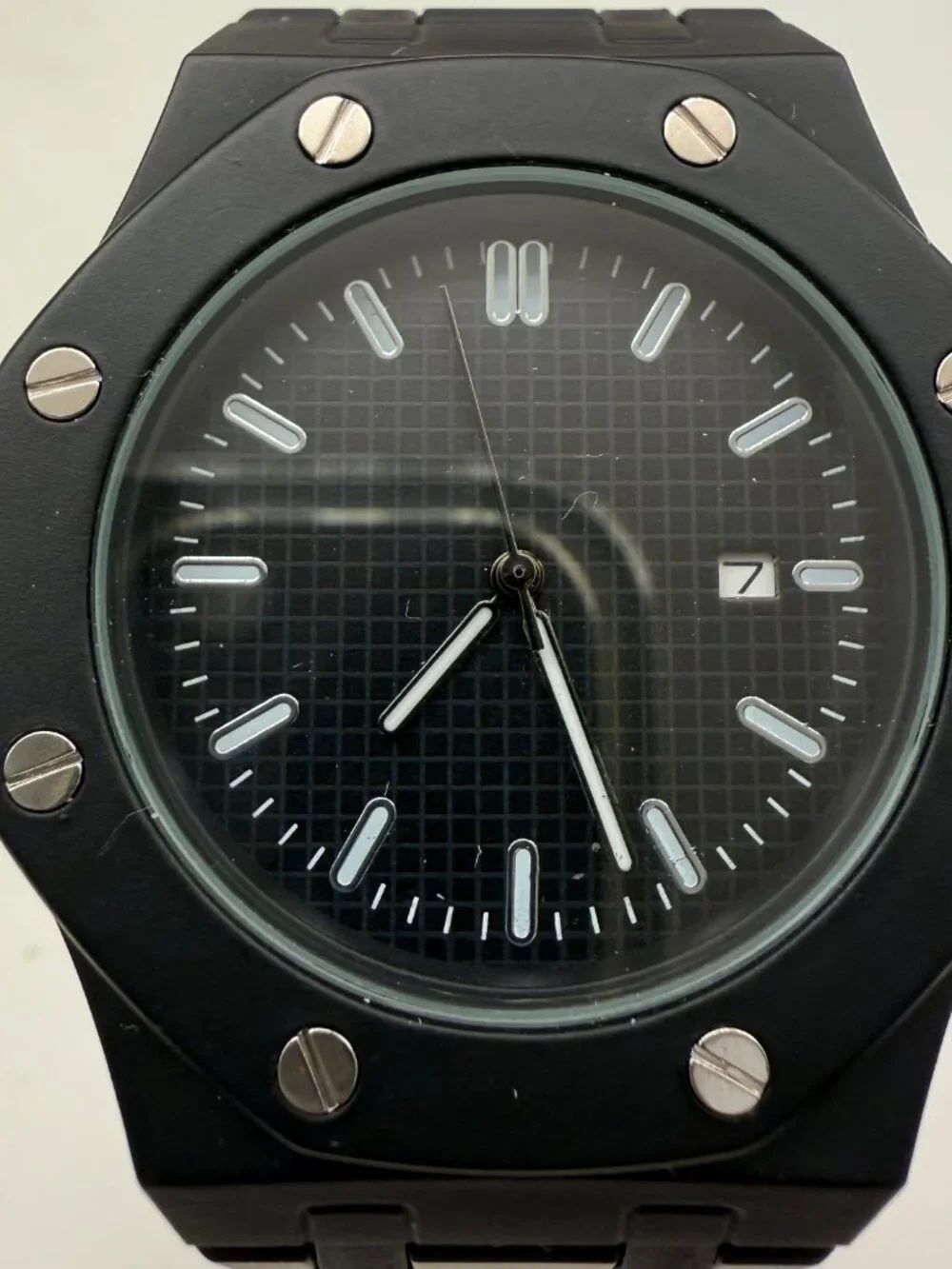 Lorinco AP-RP Men's Unisex Black 43mm Quartz Day Date Watch NEW NO BOX